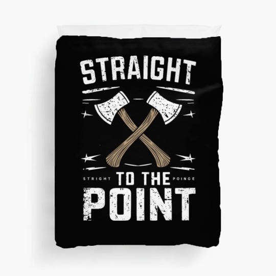 Axe Throwing Enthusiasts Championship Precision Duvet Covers