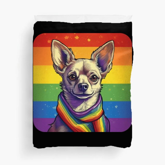 LGBTQ Chihuahua Duvet Covers