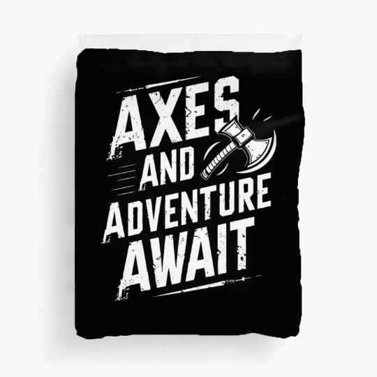 Axe Throwing Enthusiasts Championship Precision Duvet Covers
