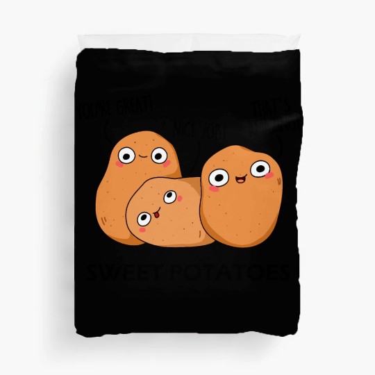 Sweet Potatoes Funny Vegetable Puns Duvet Covers