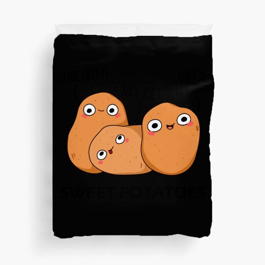 Sweet Potatoes Funny Vegetable Puns Duvet Covers