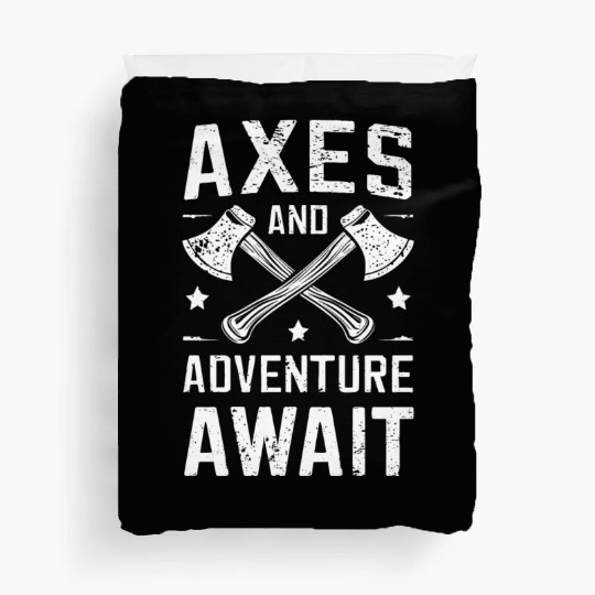 Axe Throwing Enthusiasts Championship Precision Duvet Covers