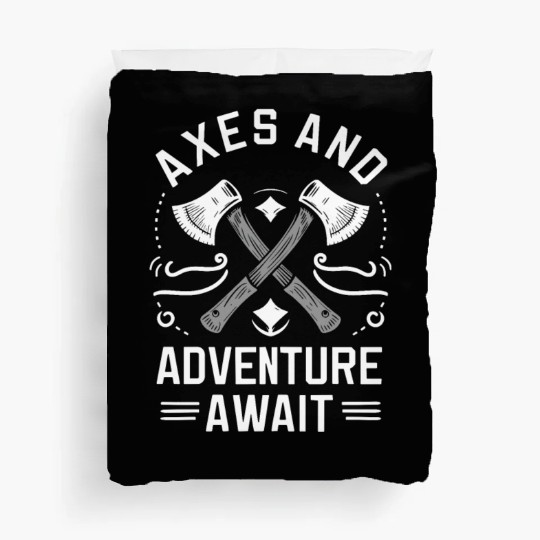 Axe Throwing Enthusiasts Championship Precision Duvet Covers