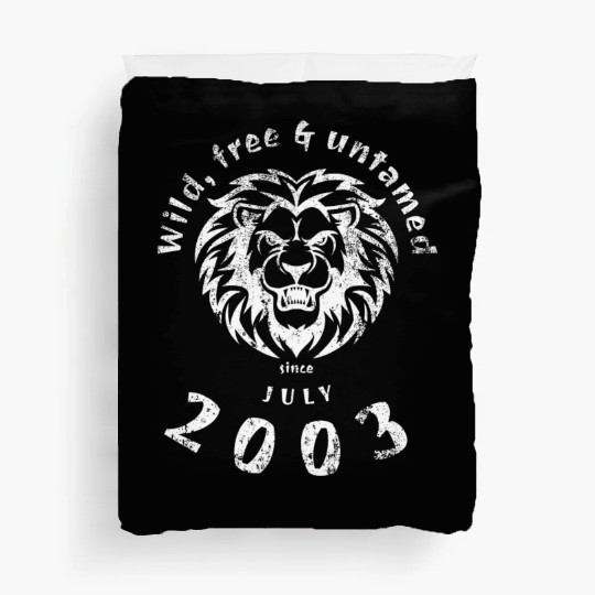 21st birthday Wild, free & untamed since 07/2003 Duvet Covers