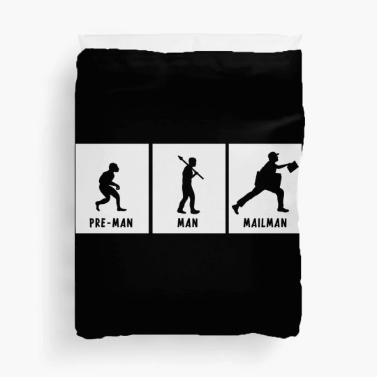 Humor Joke Hilarious about Postman Evolution Of Ma Duvet Covers