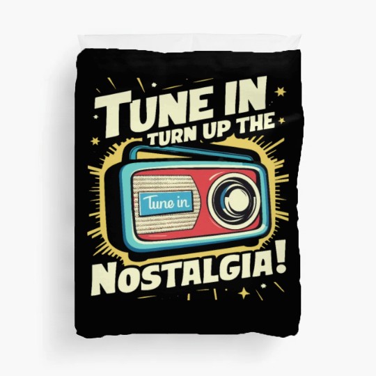 Tune In, Turn Up the Nostalgia with Vintage Radio Duvet Covers