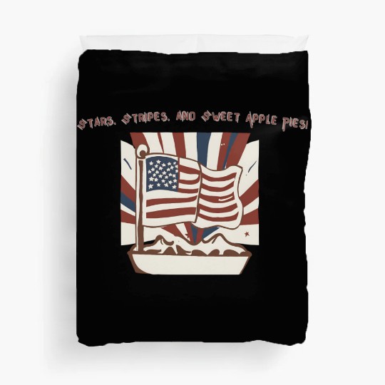 Stars, Stripes, and Sweet Apple Pies! Duvet Covers