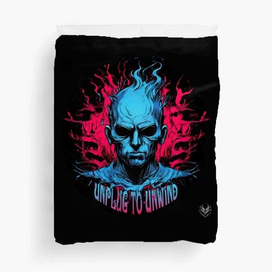 Unplug to Unwind, Fantom003.top Duvet Covers