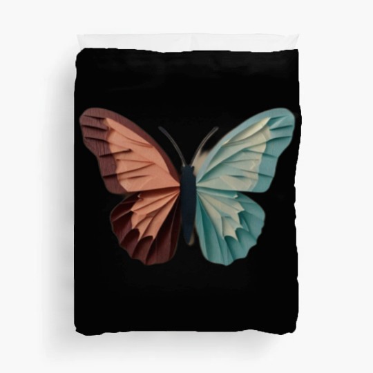 Pastel Origami Butterfly Design Duvet Covers