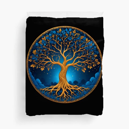 Irish Nordic Celtic Tree of Life Yggdrasil Duvet Covers
