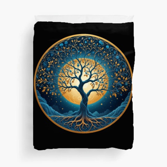 Irish Nordic Celtic Tree of Life Yggdrasil Duvet Covers