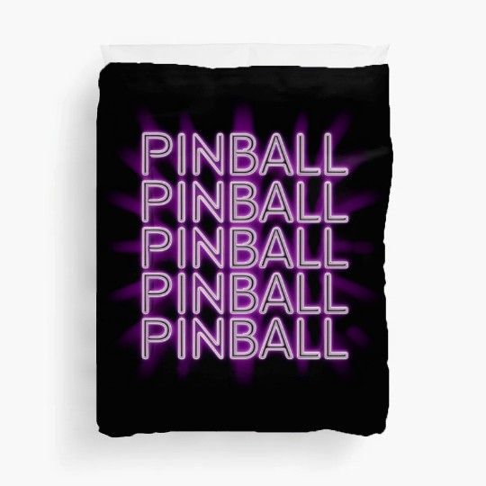 Pinball Purple Neon Duvet Covers