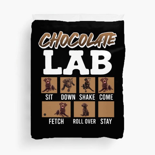 Labrador Retriever CHOCOLATE LAB Commandos Duvet Covers
