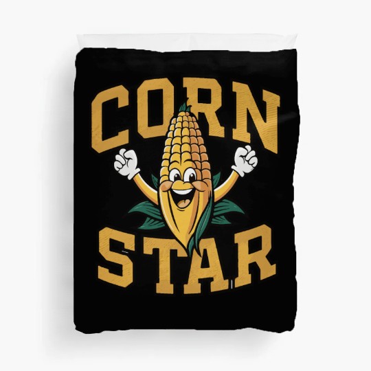 Funny Farm Food Duvet Covers Corny Cob Farmer Corn Star