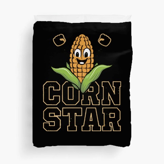 Funny Farm Food Duvet Covers Corny Cob Farmer Corn Star