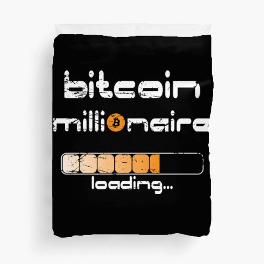 Bitcoin millionaire crypto millionaire Duvet Covers