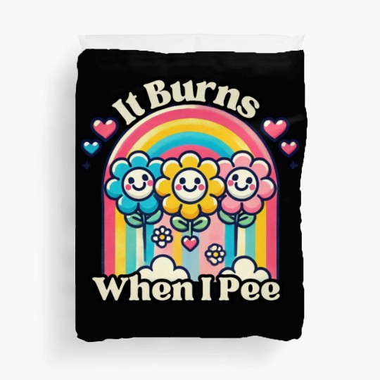 It Burns When I Pee Retro Inappropriate Duvet Covers