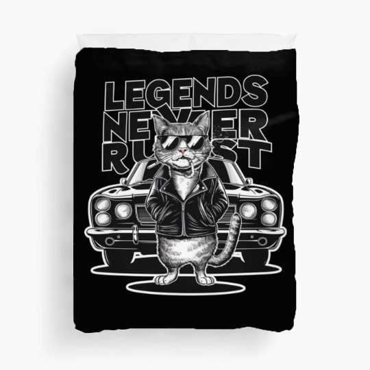 GANGSTA CAT oversized Duvet Covers