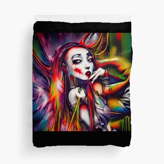 Ghost Witch Vampire Girl Dreams Pop Street Art Duvet Covers