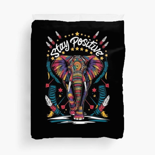 Colorful Tribal African Elephant Duvet Covers