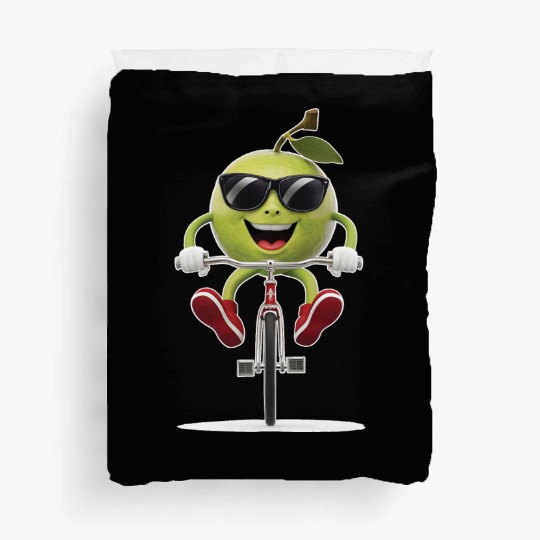 Guava Cycling On Bike Realistic Duvet Covers