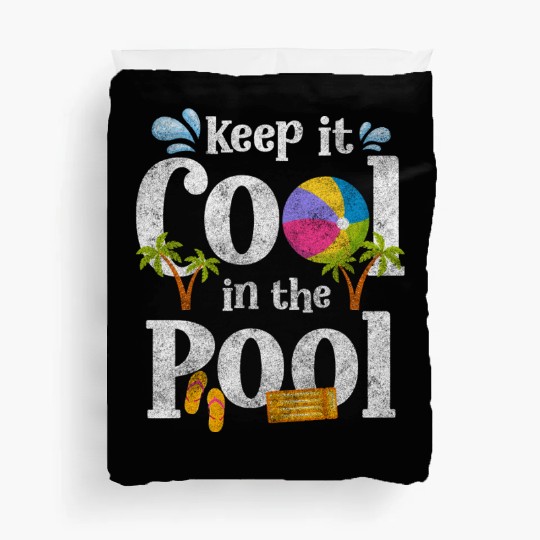 Pool Party Diving Vacation Swimming Trunks Duvet Covers
