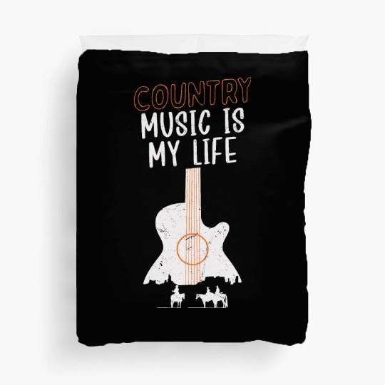 Country Music is My Life Cowboy Western Duvet Covers