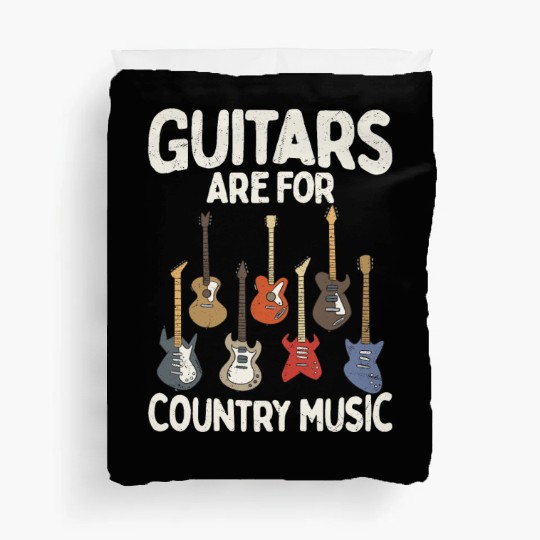 Guitars Are For Country Music Western Cowboy Duvet Covers