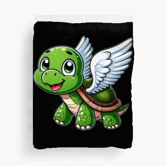 Turtle Angel Wings Halo Farm Farmer Duvet Covers