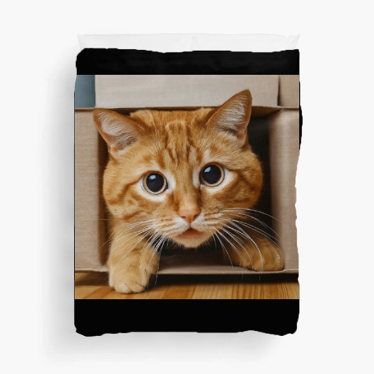 Cute cat kitty pets lovers. Duvet Covers