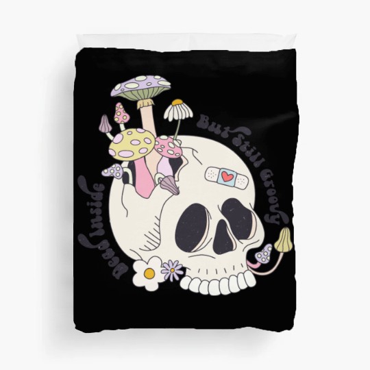 Dead Inside But Still Groovy Duvet Covers