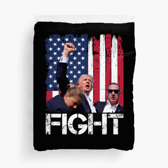 President Trump Assassination Attempt Trump 2024 Duvet Covers
