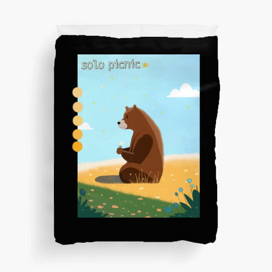 solo picnic for outdoor picnics Duvet Covers