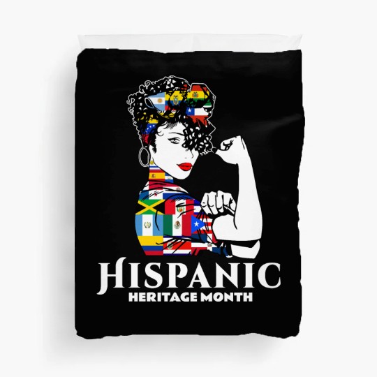 Hispanic Heritage Month Latino Countries Flag Duvet Covers