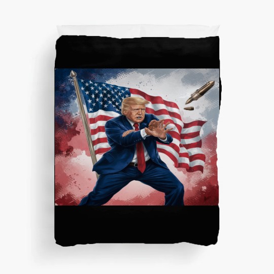 Trump president America will not be assassinated Duvet Covers