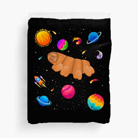 Tardigrade Space! Nerd, Geek Microbiology Science Duvet Covers