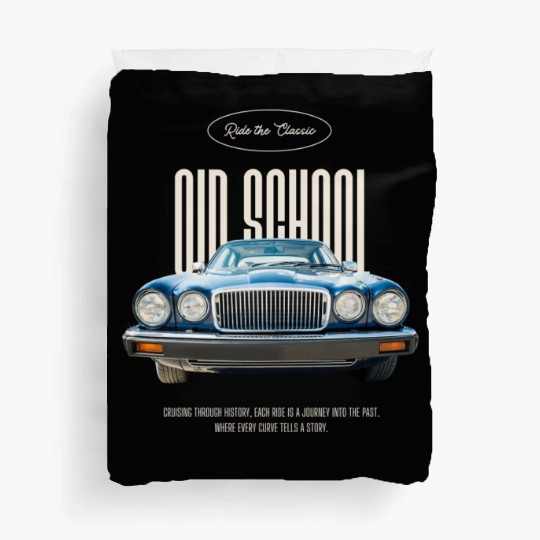 old school muscle car Duvet Covers