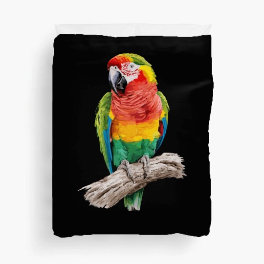 Macaw Parrot for a Bird Lover Animal Lover Duvet Covers