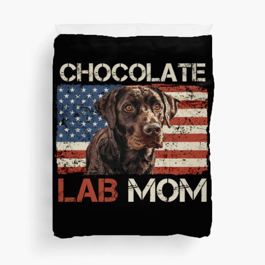 Labrador Retriever CHOCOLATE LAB MOM Labrador Duvet Covers