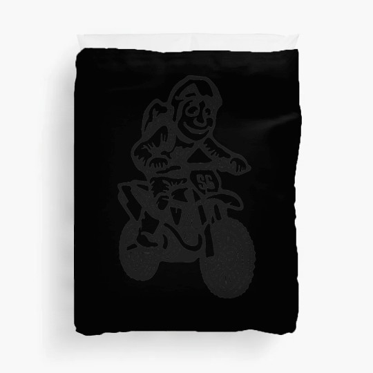 Wheelie Silly: Dirt Bike Comics & Rider Fails Duvet Covers