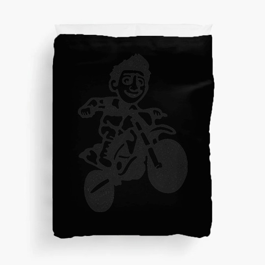Wheelie Silly: Dirt Bike Comics & Rider Fails 018 Duvet Covers
