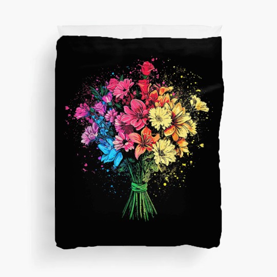 Flower Nature Art Graphic Duvet Covers