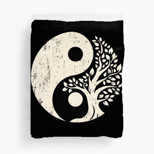 Nature's Balance: Yin Yang Tree of Life Duvet Covers