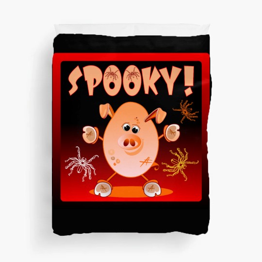 HAPPY HALLOWEEN SPIDERS PIGLET Duvet Covers