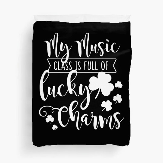 Womens Music Teacher Saint Patricks Day Funny Duvet Covers