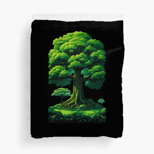 Enchanted Forest Motif - Whimsical Nature-Inspired Duvet Covers