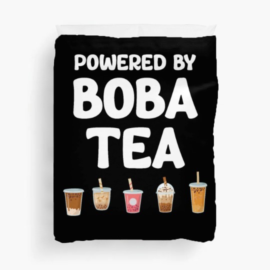 Powered By Boba Tea Bubble Japan K-pop Korean Duvet Covers