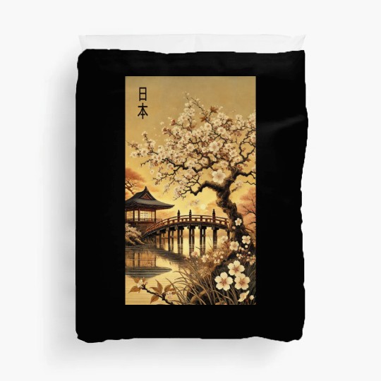 Japan church flowers Tokyo design Duvet Covers