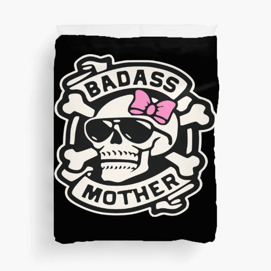 Badass Mother Skull LIKE US ON FACEBOOK # Duvet Covers