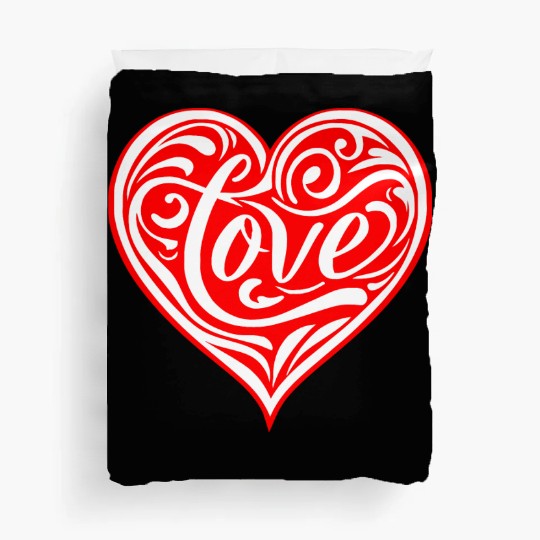 Tribal Love Heart LIKE US ON FACEBOOK # Duvet Covers